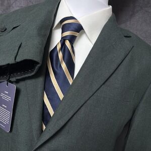 Studiosuits Suit 38R 32W Green Custom Bespoke Hand Crafted Blazer Trousers 36R